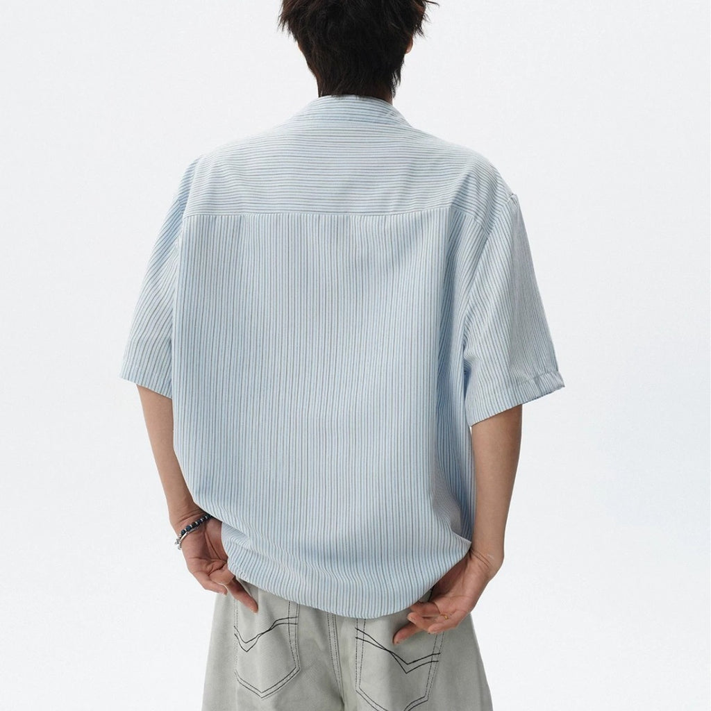 Two-Piece Look Short Sleeve Shirt for Men