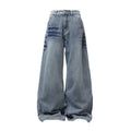Denim Pants Men Loose Straight-Leg Long Trousers
