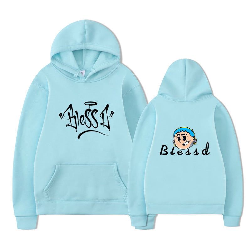 Blessd New Logo Pullover Hoodies Merch Men Women Sweatshirt