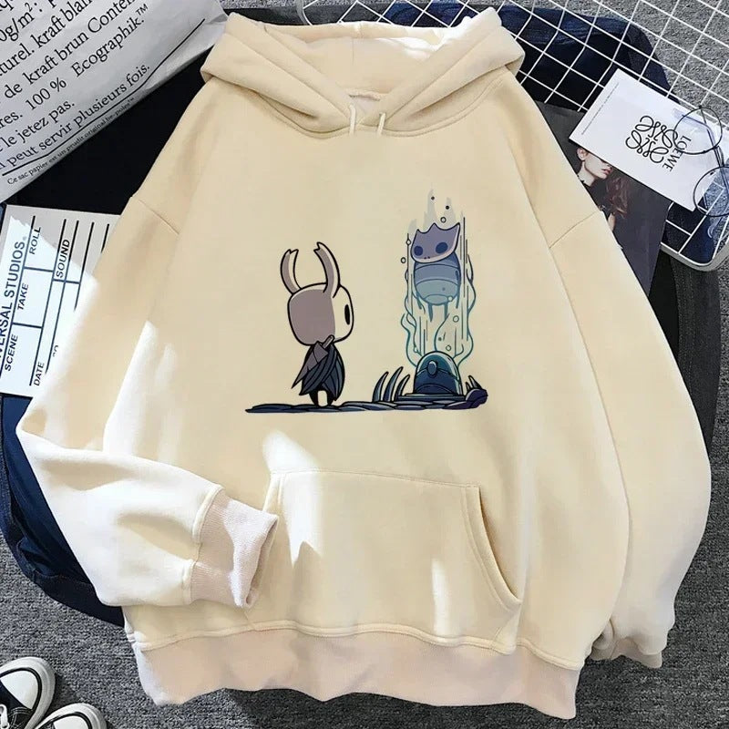 Hollow Knight Hoodies Men Korea Ulzzang Grunge Y2k Aesthetic