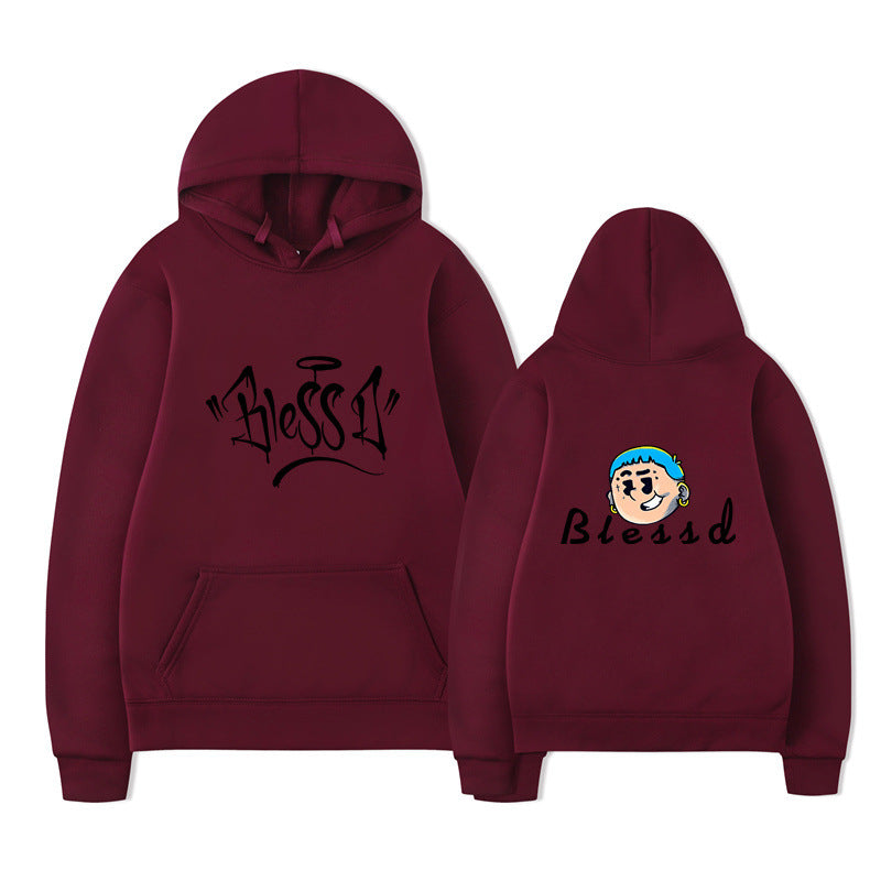 Blessd New Logo Pullover Hoodies Merch Men Women Sweatshirt