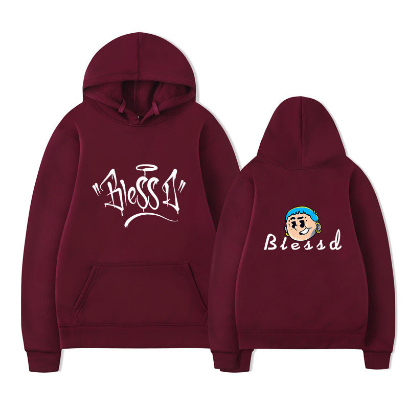 Blessd New Logo Pullover Hoodies Merch Men Women Sweatshirt