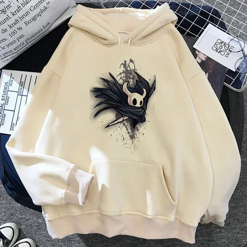 Hollow Knight Hoodies Men Korea Ulzzang Grunge Y2k Aesthetic