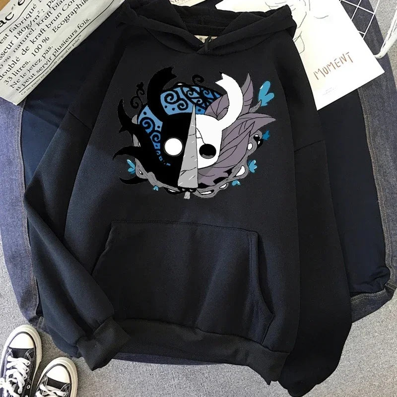 Hollow Knight Hoodies Men Korea Ulzzang Grunge Y2k Aesthetic